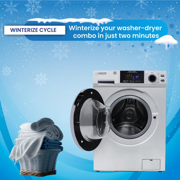 Silver 1.62 cu. ft. Stainless Steel Smart Washer Dryer Combo