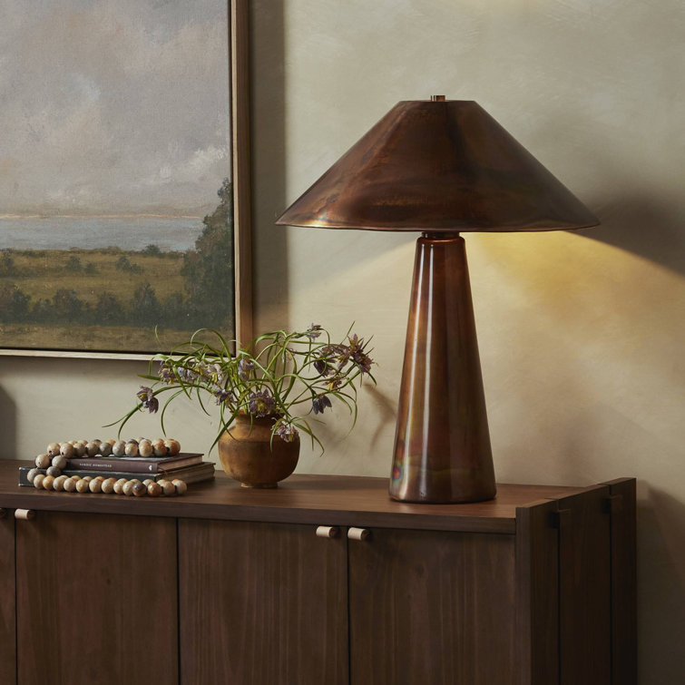 Romani Iridescent Acid Wash Stainless Steel Table Lamp