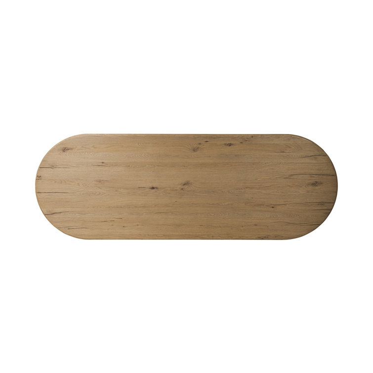 Worn Oak Veneer 118" Oval Extendable Dining Table