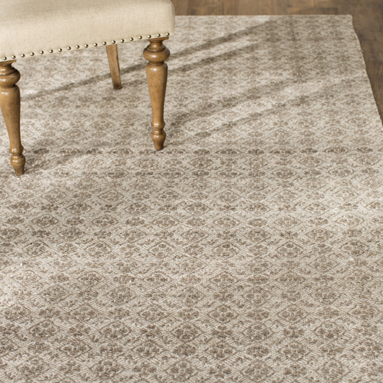 Handmade Grey and Ivory Wool Flat Woven 4' x 6' Area Rug