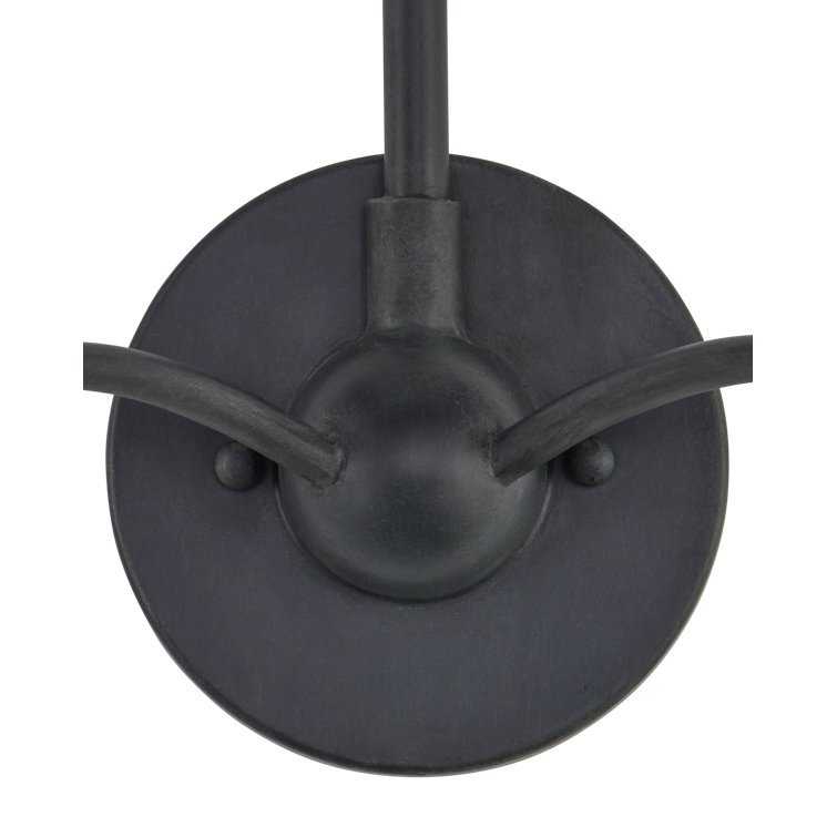 Zanzibar Black Double-Light Dimmable Wall Sconce