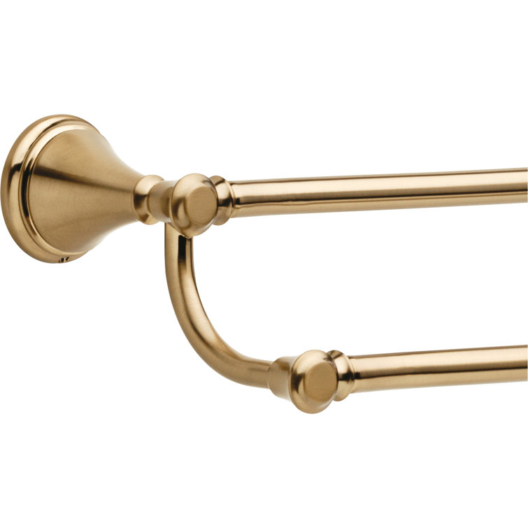Cassidy 24" Champagne Bronze Wall Mounted Double Towel Bar