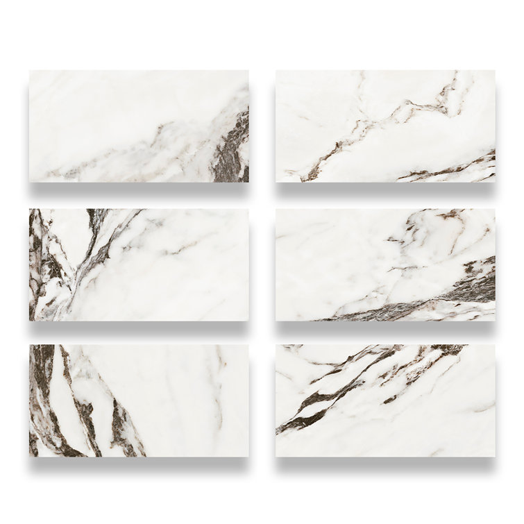 Large Gray and White Porcelain Rectified Tile for Indoor/Outdoor Use