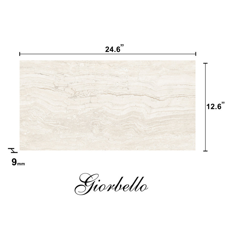 Ivory Matte Porcelain 12" x 24" Rectified Tile