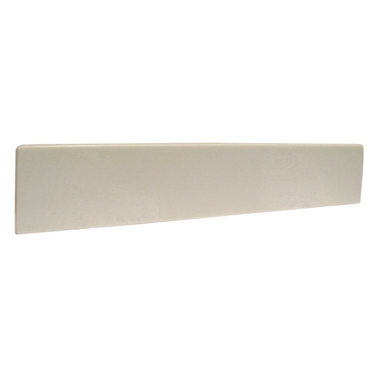 White Cultured Marble 21.5 Inch Side Splash