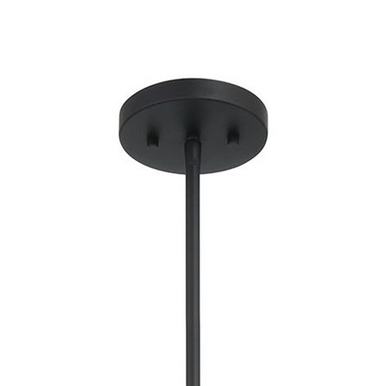 Matte Black 4-Light Metal Sputnik Chandelier with White Linen Shades