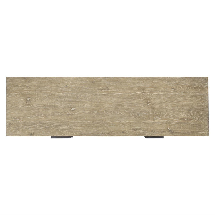 Aurum Finish Brown Oak Industrial 6-Drawer Dresser