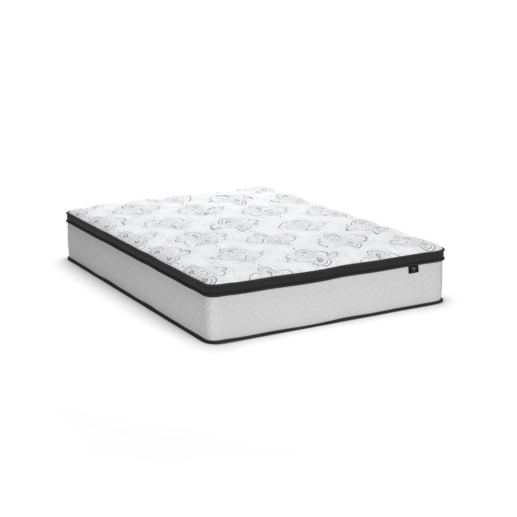 Modern White Queen Innerspring and Gel Memory Foam Mattress