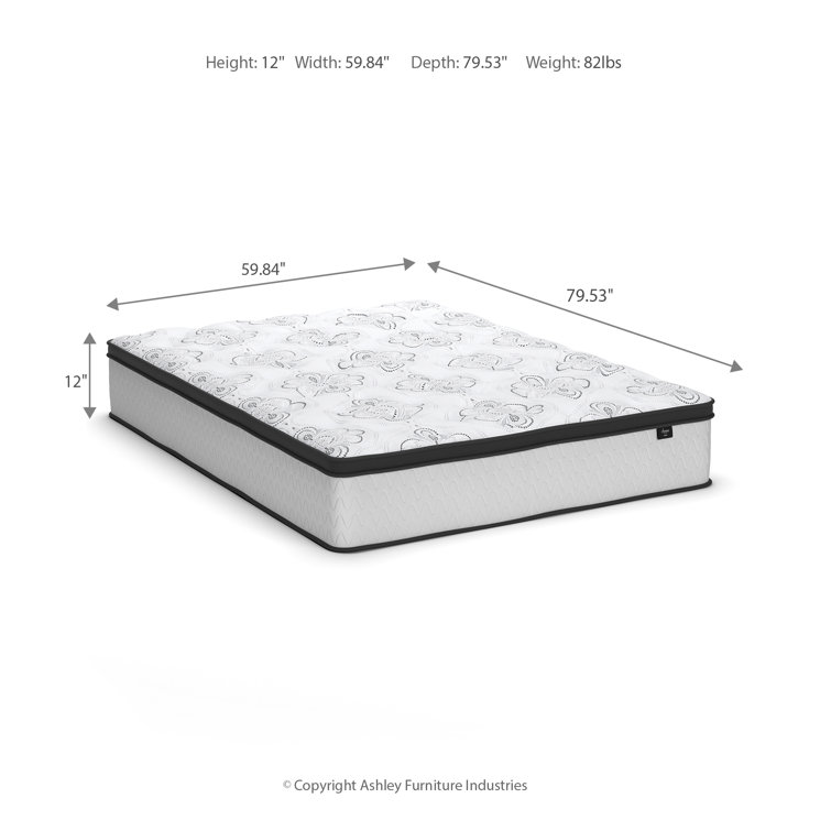 Modern White Queen Innerspring and Gel Memory Foam Mattress