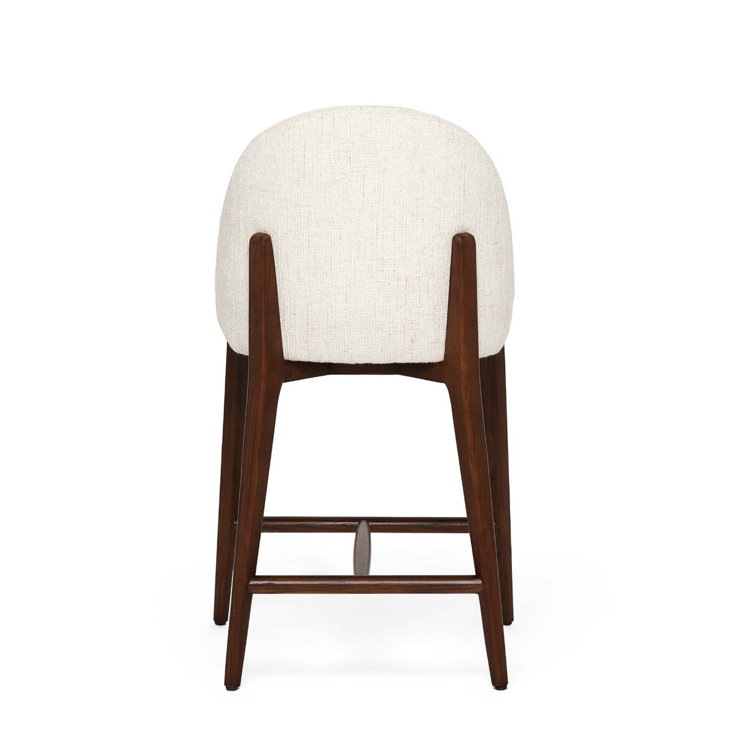 Oakley Toffee Ash Upholstered Counter Stool with Desert Dune Seat