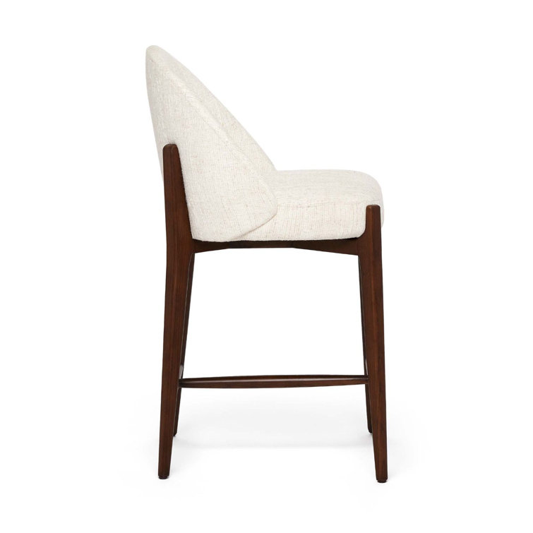 Oakley Toffee Ash Upholstered Counter Stool with Desert Dune Seat