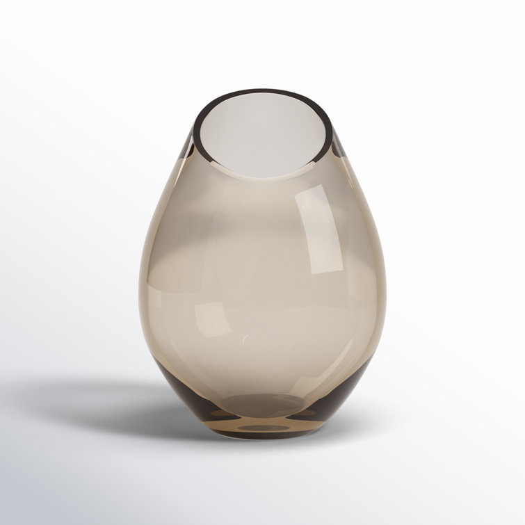 Elegance Drop Handcrafted Glass Table Vase with Novelty Shape