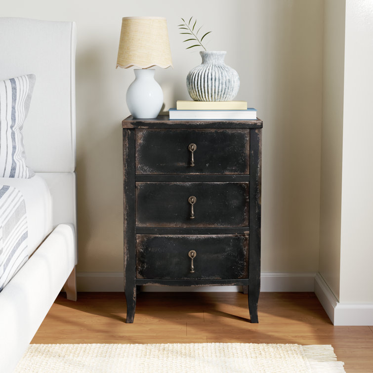 Blandy Rustic Heirloom 3-Drawer Nightstand