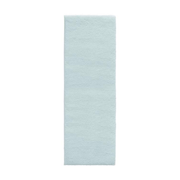 Ivory Microfiber Non-Slip Bath Rug with Quick-Dry Technology
