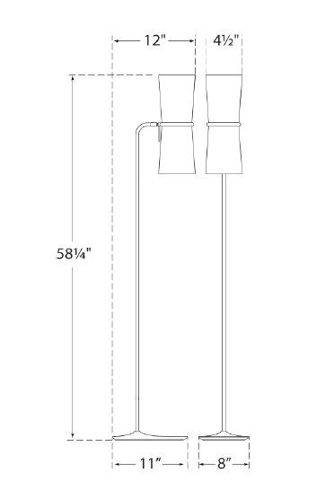 Adjustable Black and Brass Floor Lamp with Linen Shade