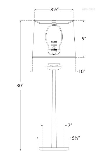 Edison Aged Iron Outdoor Buffet Table Lamp with White Linen Shade