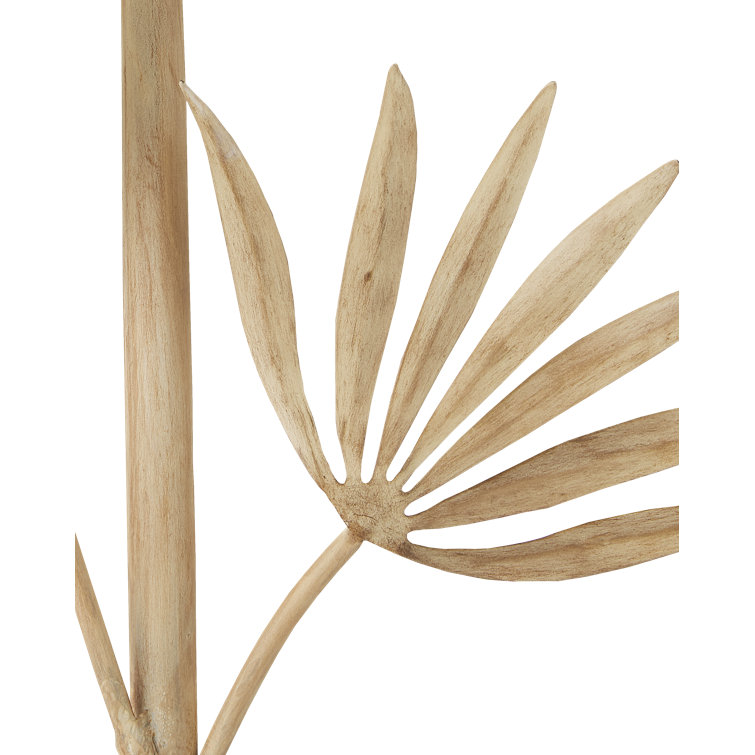 Coco Cream and Ivory Bamboo Leaf Wall Sconce