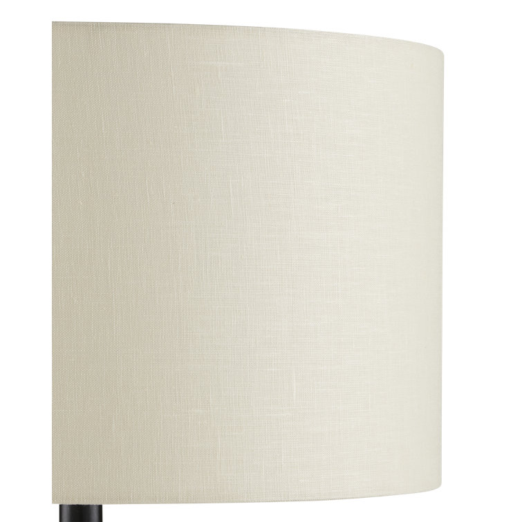 Antique Earth Concrete Table Lamp with Light Beige Linen Shade