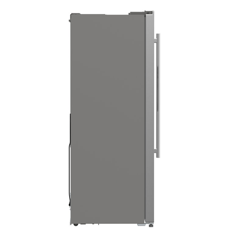 36-Inch Stainless Steel Side-by-Side Refrigerator with Ice Maker