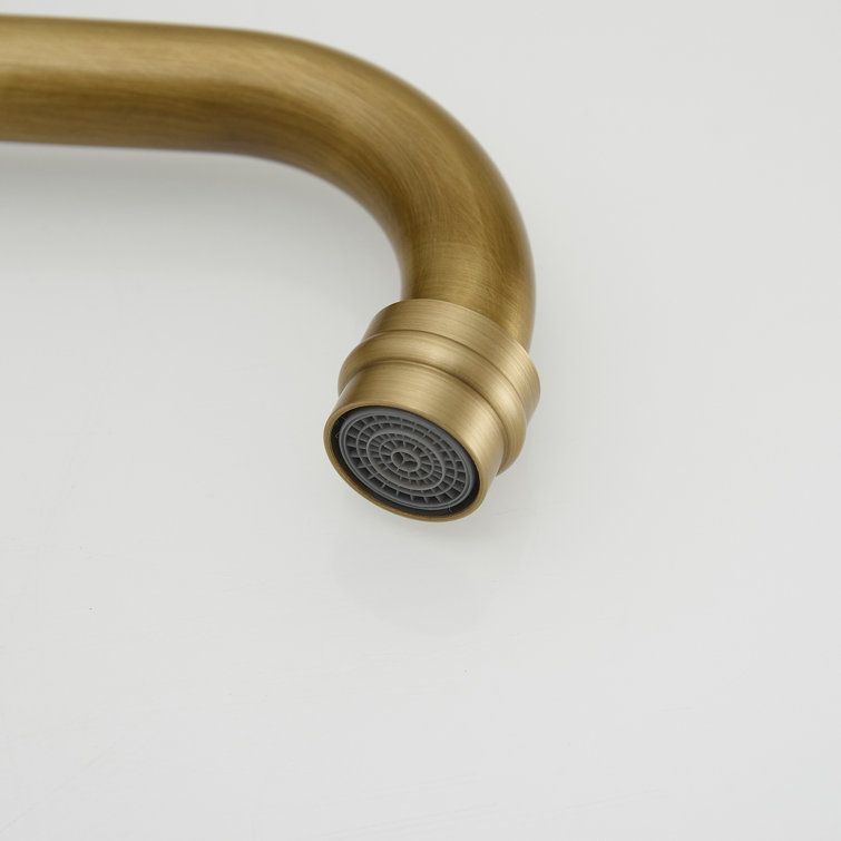 Antique Brass Single Handle Kitchen Faucet with Ceramic Disc Valve