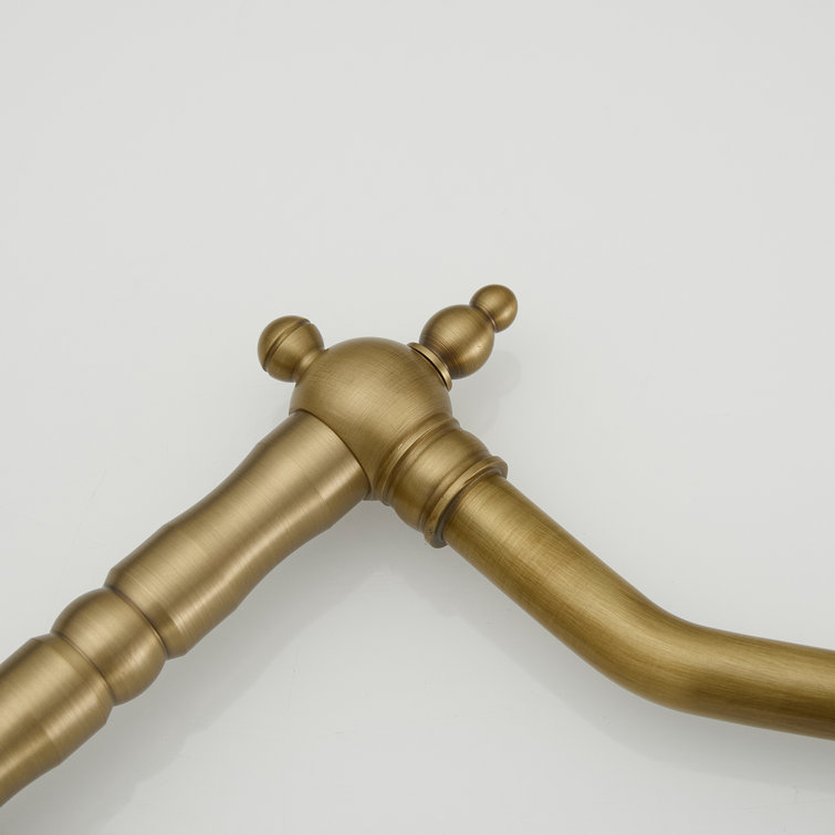 Antique Brass Single Handle Kitchen Faucet with Ceramic Disc Valve