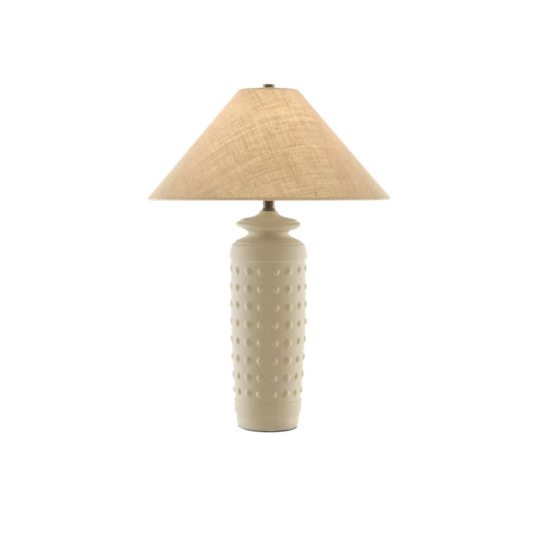 Sonoran Sand Ceramic Table Lamp with Burlap Shade