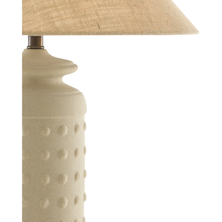 Sonoran Sand Ceramic Table Lamp with Burlap Shade