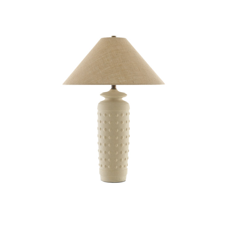 Sonoran Sand Ceramic Table Lamp with Burlap Shade