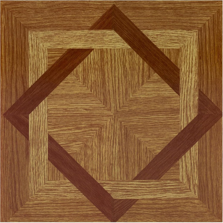 Tivoli Wood Diamond 12x12 Self-Adhesive Vinyl Floor Tiles