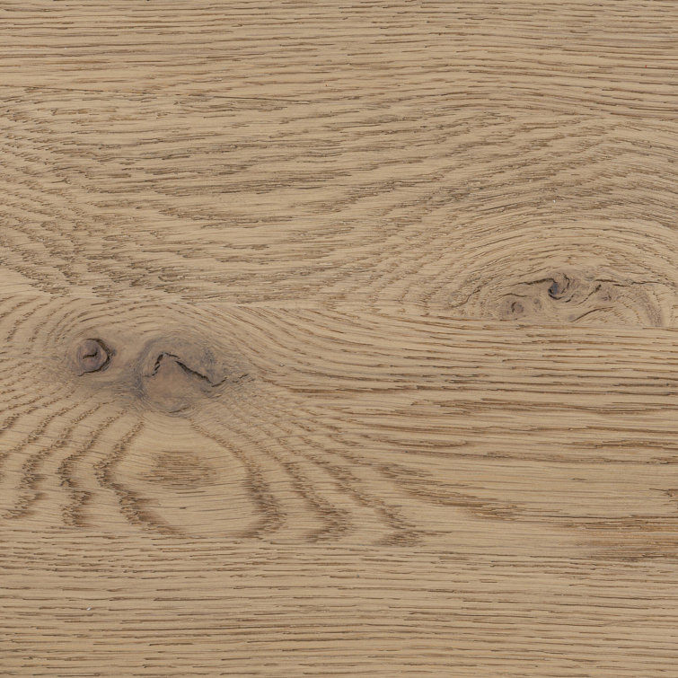 Aged Smoked Oak Round Three-Legged End Table