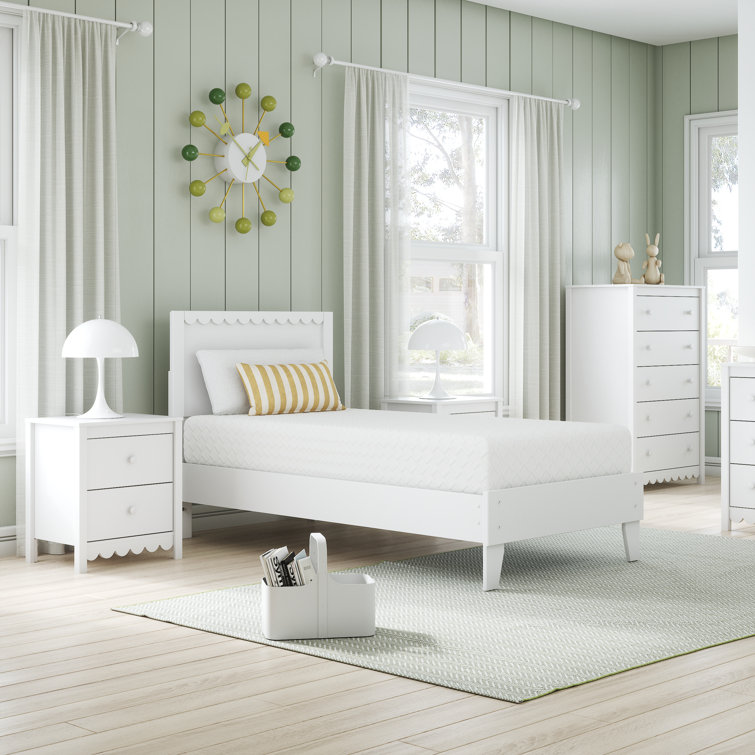 Contemporary White Twin Innerspring 10" Adjustable Bed