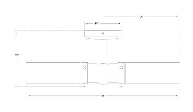 Polished Nickel 18" Dimmable Outdoor Double Bath Light