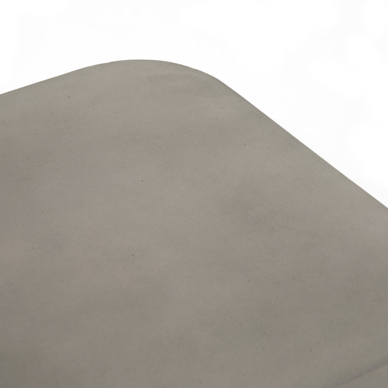 Gray Concrete Square End Table