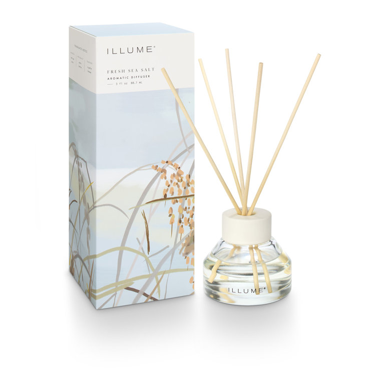 Fresh Sea Salt Reed Diffuser with White Ceramic Collar