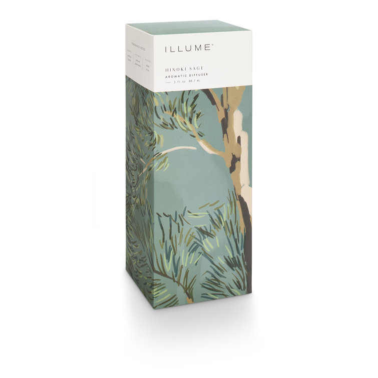 Hinoki Sage Aromatic Reed Diffuser with Natural Sticks