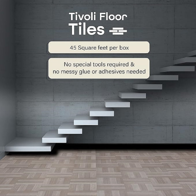 Ash Grey 12'' x 12'' Self-Adhesive Vinyl Floor Tiles