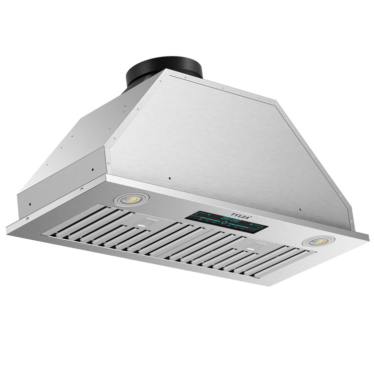 30-Inch Stainless Steel Convertible Insert Range Hood with LED Lights