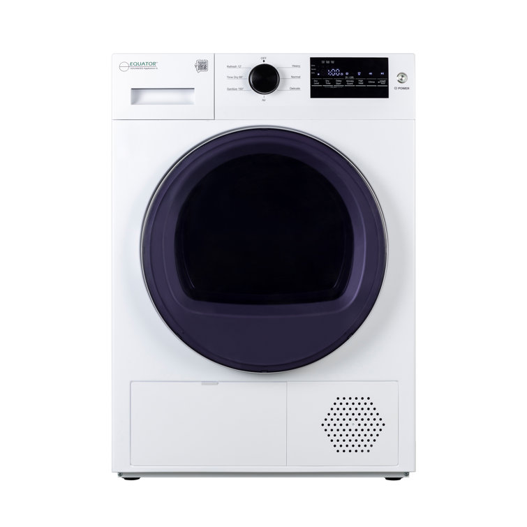 Equator 24" White Front Load Dryer with Moisture Sensing
