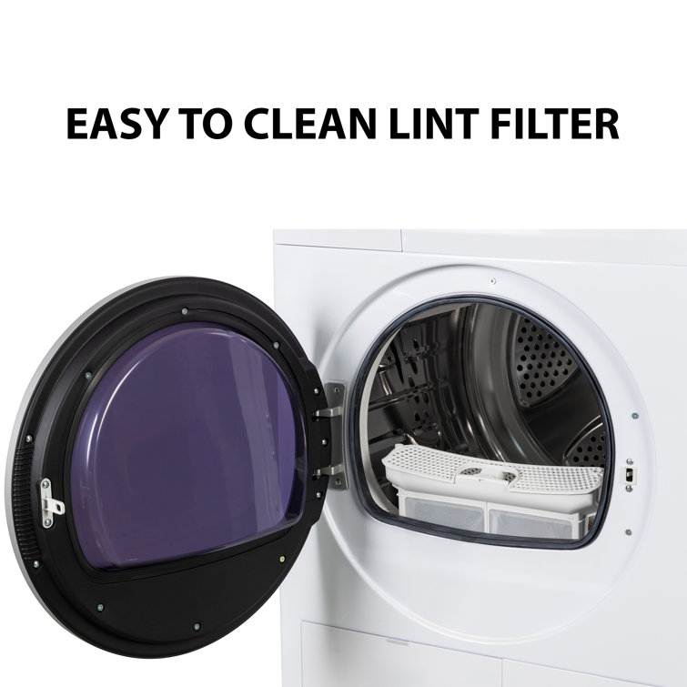 Equator 24" White Front Load Dryer with Moisture Sensing