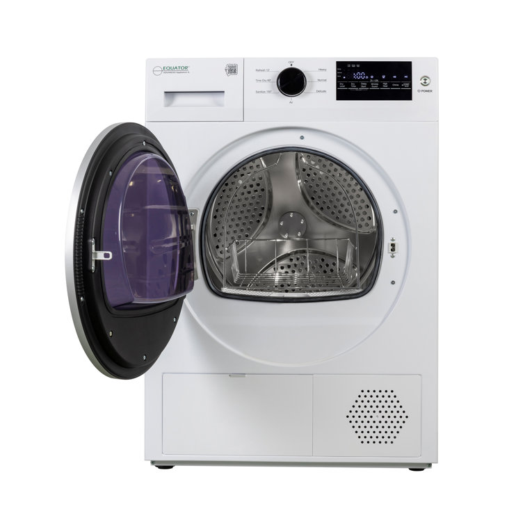 Equator 24" White Front Load Dryer with Moisture Sensing