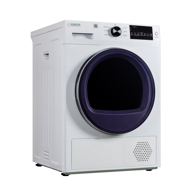 Equator 24" White Front Load Dryer with Moisture Sensing
