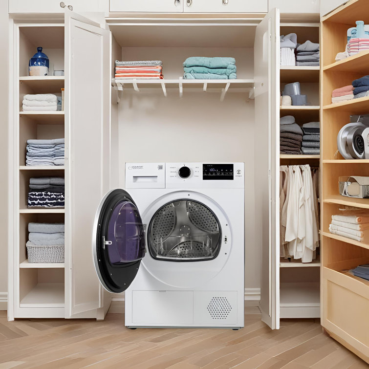 Equator 24" White Front Load Dryer with Moisture Sensing
