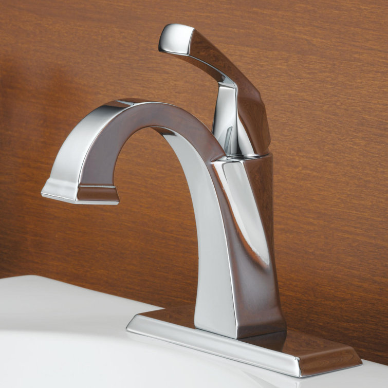Sleek Modern Chrome Single Hole Bathroom Faucet with Drain Assembly