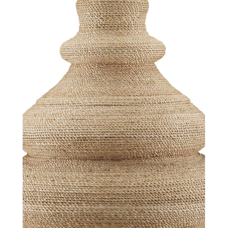 Natural Rope Table Lamp with Linen Shade