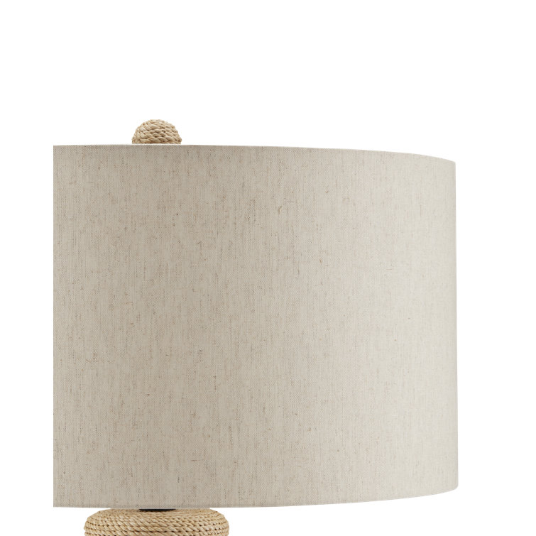 Natural Rope Table Lamp with Linen Shade