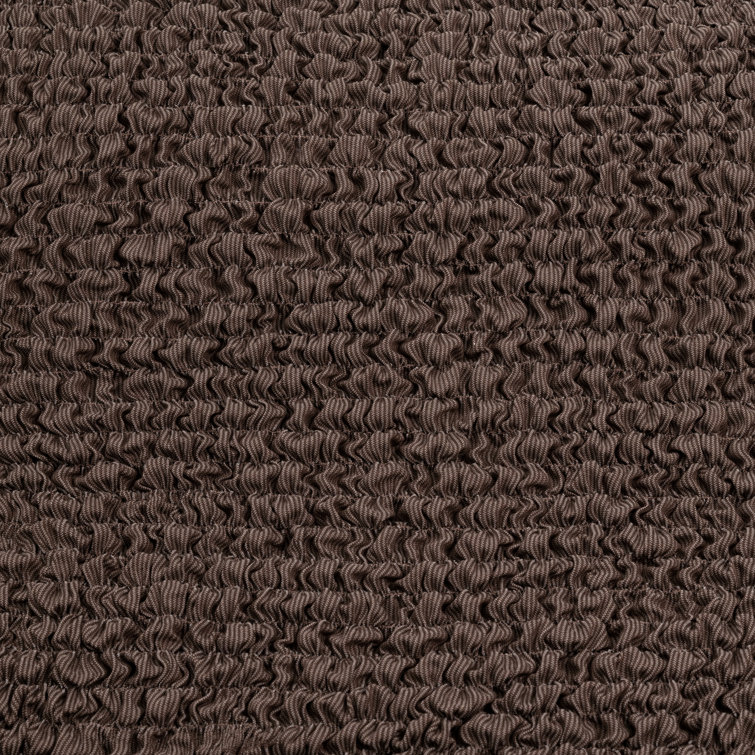 Brown Stretch Recliner Chair Cover with Elastic Closure