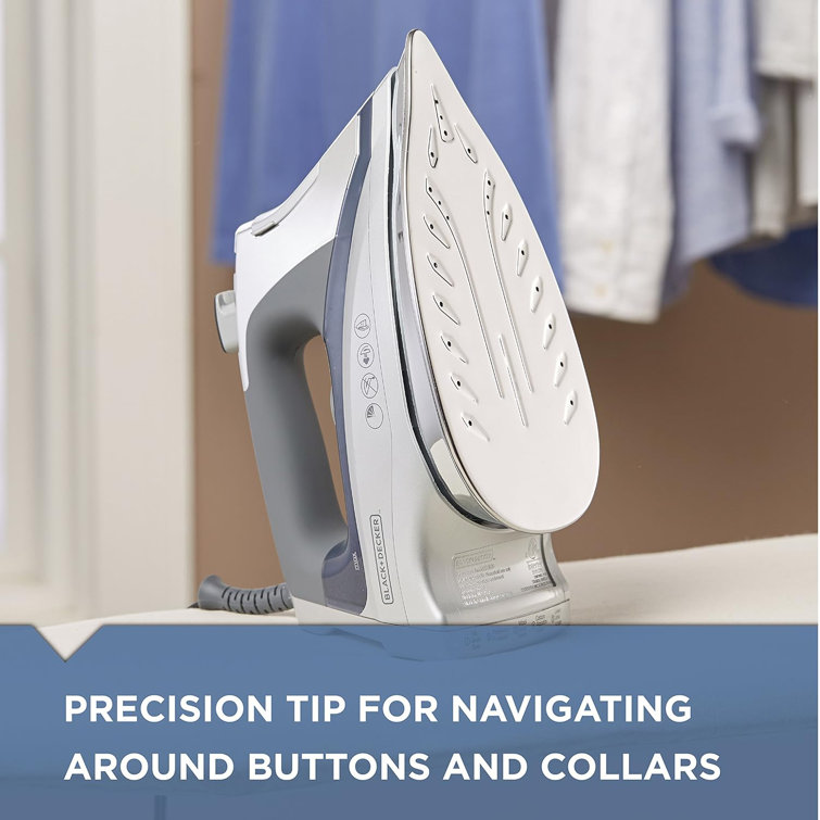 Blue Stainless Steel Burst Steam Iron with Vertical Function
