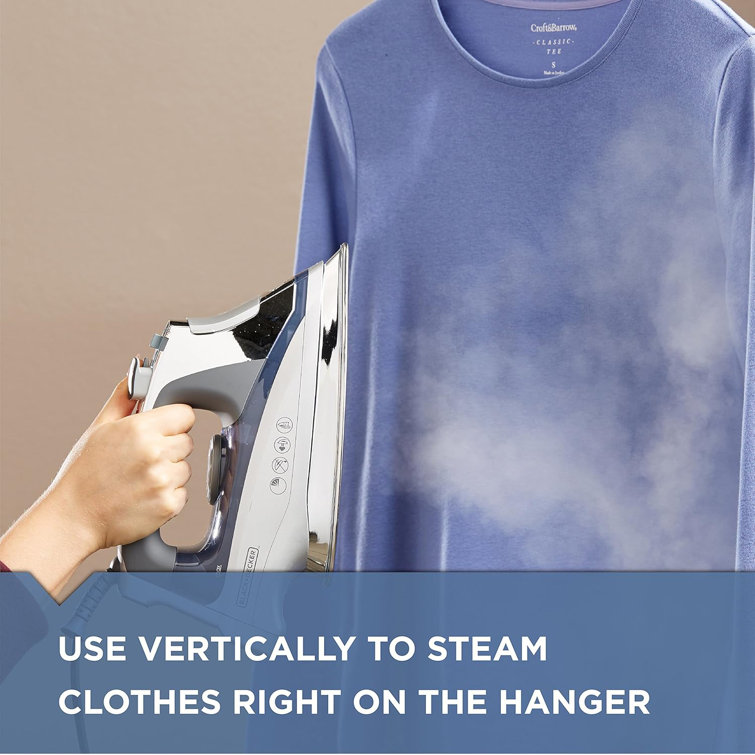 Blue Stainless Steel Burst Steam Iron with Vertical Function