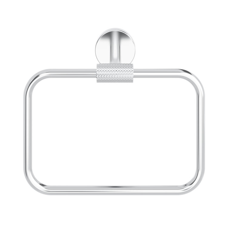 Avallon Polished Chrome Wall Mounted Towel Ring