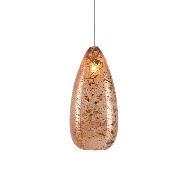 Rame 30-Light Copper & Silver Mercury Glass Pendant